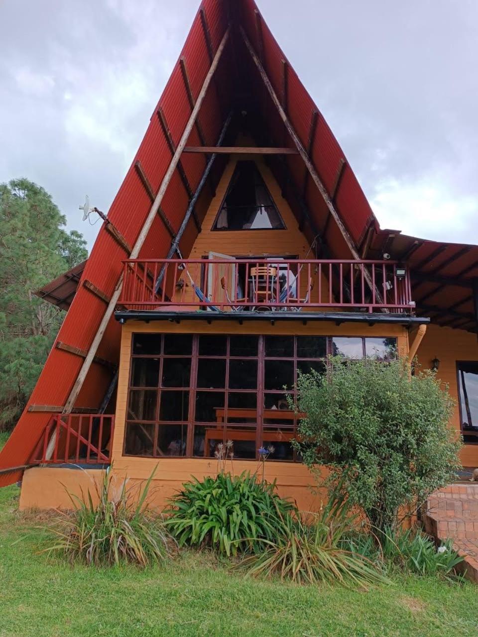 Chalets Amarelo Suesca Exterior foto